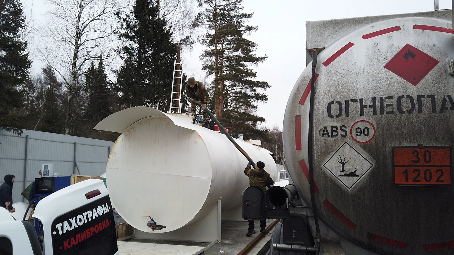 Дооснащение емкости на 30 м3 ТРК Топаз 511 и контролером Квота-2 для организации безоператорного отпуска ГСМ Дооснащение емкости на 30 м3 ТРК Топаз 511 и контролером Квота-2 для организации безоператорного отпуска ГСМ