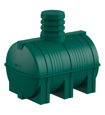 Подземная емкость D 3000 литров зеленая Подземная емкость D 3000 литров зеленая