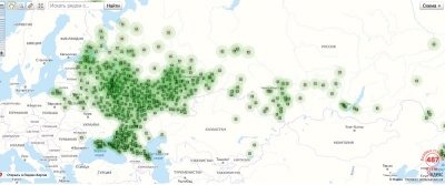 Покрытие базовых станций